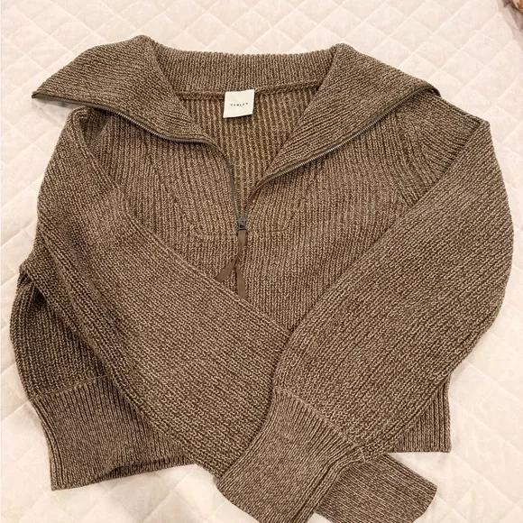 Varley Maura Half-Zip Rib Knit Sweater - Picture 2 of 4